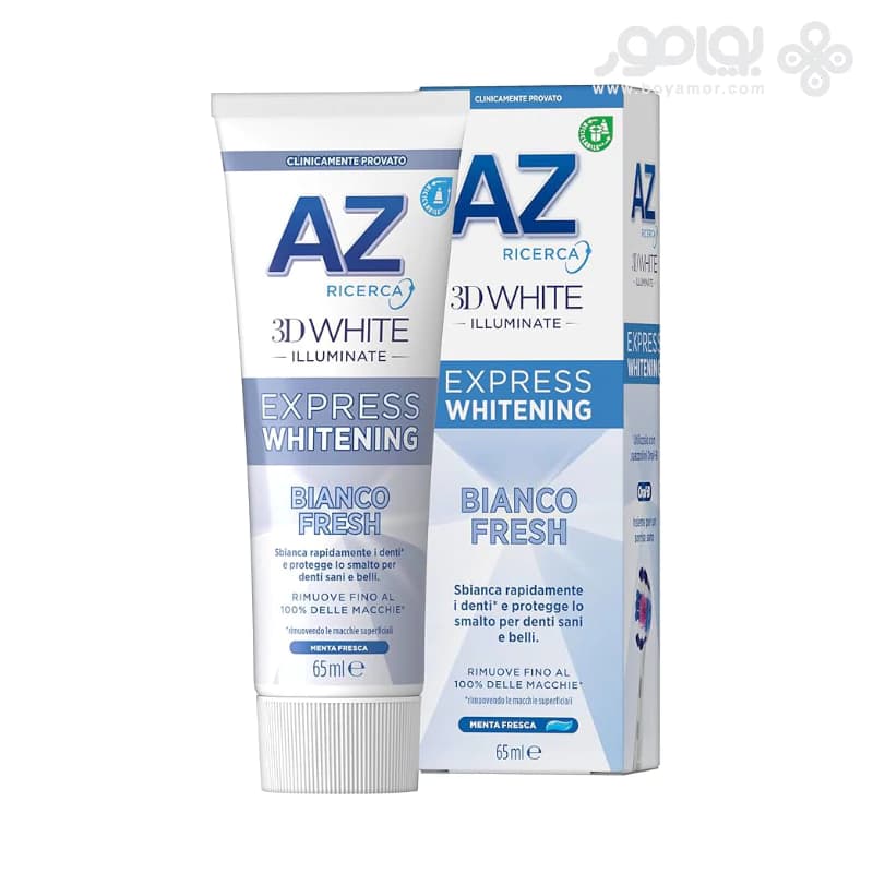 خمیر دندان اورال بی سه بعدی ILLUMINATE سری AZ مدل BIANCO FRESH — تصویر ۲