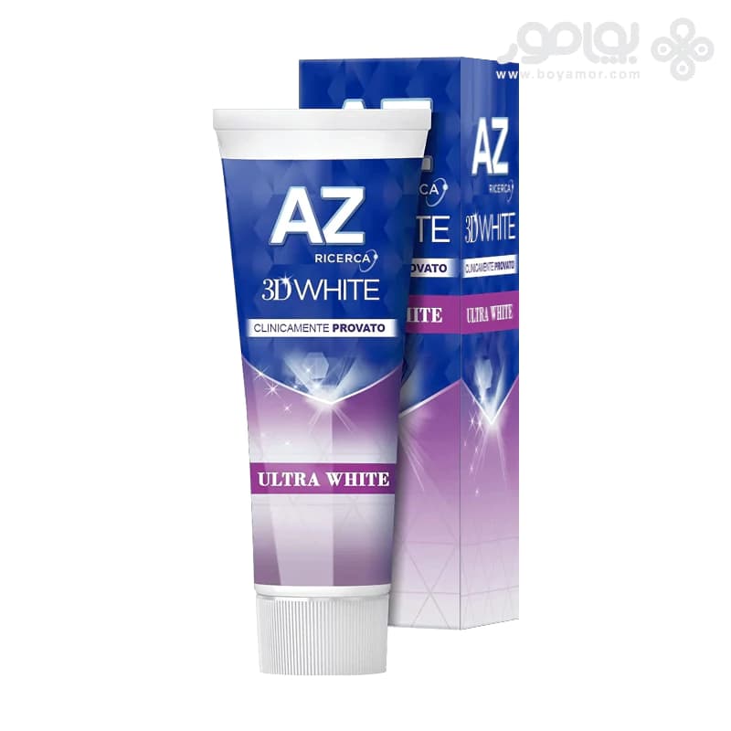 خمیر دندان سفید کننده سه بعدی اورال بی سری AZ مدل ULTRA WHITE