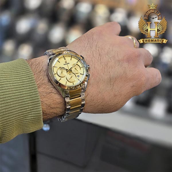 ساعت مچی مردانه رادو سه موتوره RADO RD3M100 (نقره ای طلایی صفحه طلایی) — تصویر ۳