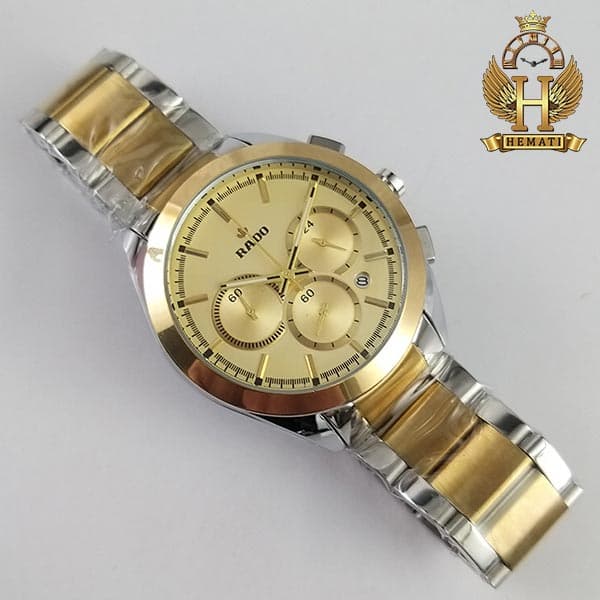ساعت مچی مردانه رادو سه موتوره RADO RD3M100 (نقره ای طلایی صفحه طلایی) — تصویر ۴