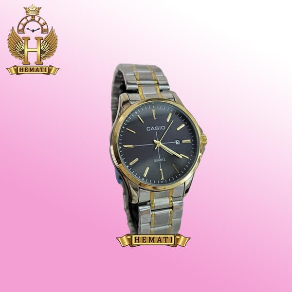 ساعت مچی مردانه کاسیو کلاسیک CASM200 (نقره ای طلایی صفحه مشکی)