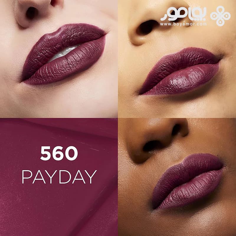 رژ لب مایع مات لورال سری INFALLIBLE شماره 560 رنگ PAY DAY — تصویر ۲