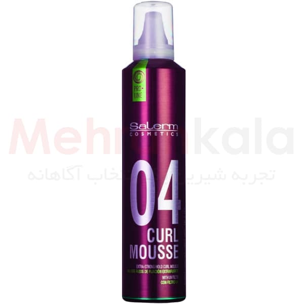 موس حالت دهنده فوق قوی سالرم 04 Curl Mousse حجم 300 میلی لیتر
