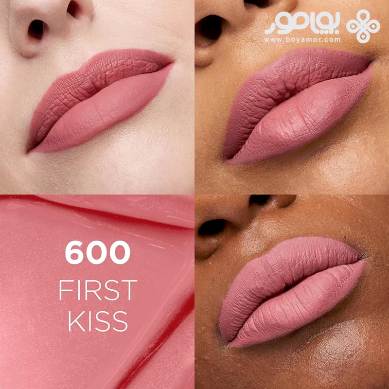 رژ لب مایع مات لورال سری INFALLIBLE شماره 600 رنگ FIRST KISS — تصویر ۱۰