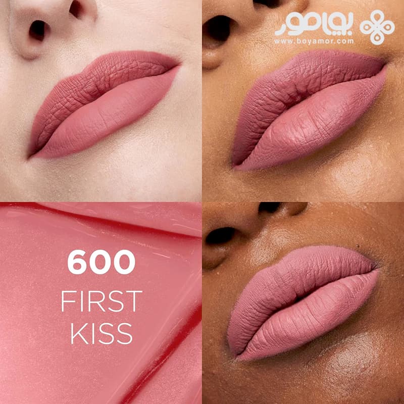 رژ لب مایع مات لورال سری INFALLIBLE شماره 600 رنگ FIRST KISS — تصویر ۲