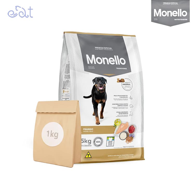 غذای خشک سگ تردیشنال مونلو مدل Monello Traditional Adult Dog بسته 1 کیلوگرمی