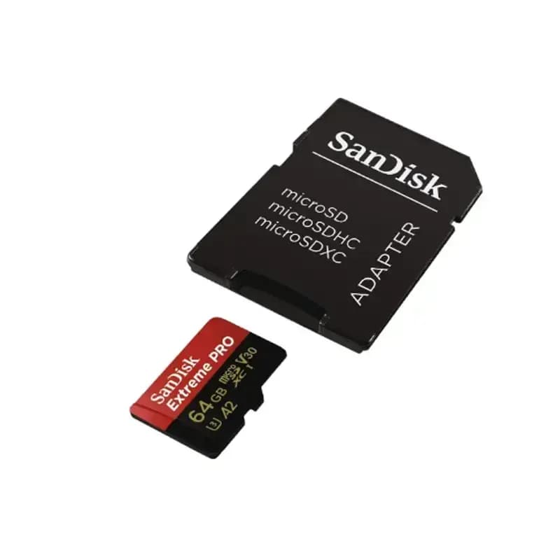 کارت حافظه سن دیسک مدل SanDisk Extreme Pro ظرفیت 64 گیگابایت با آداپتور — تصویر ۲