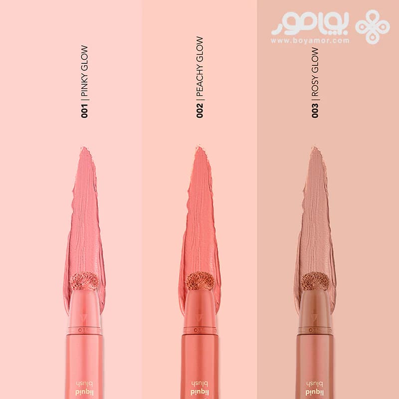 رژگونه مایع پددار فلورمار مدل PUFFY شماره 001 رنگ PINKY GLOW — تصویر ۵