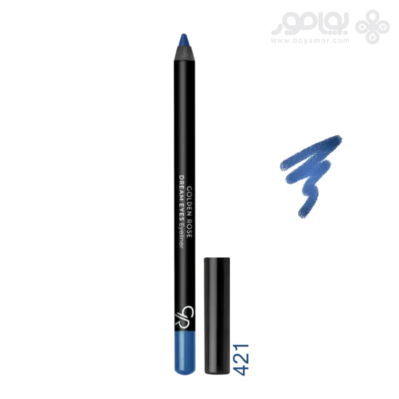 مداد چشم گلدن رز مدل DREAM EYES شماره 421 رنگ آبی تیره