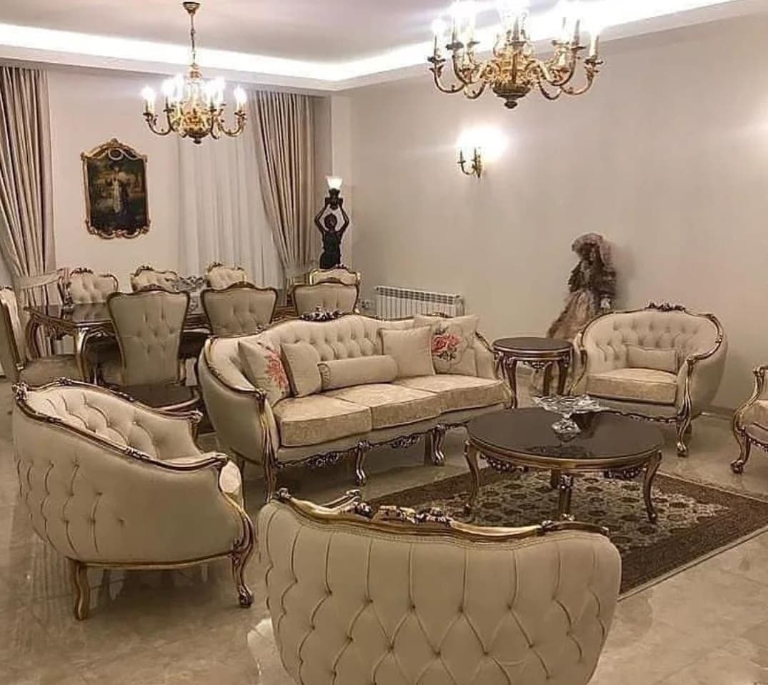 مبل کلاسیک 9نفره مدل زمرد کد2910
