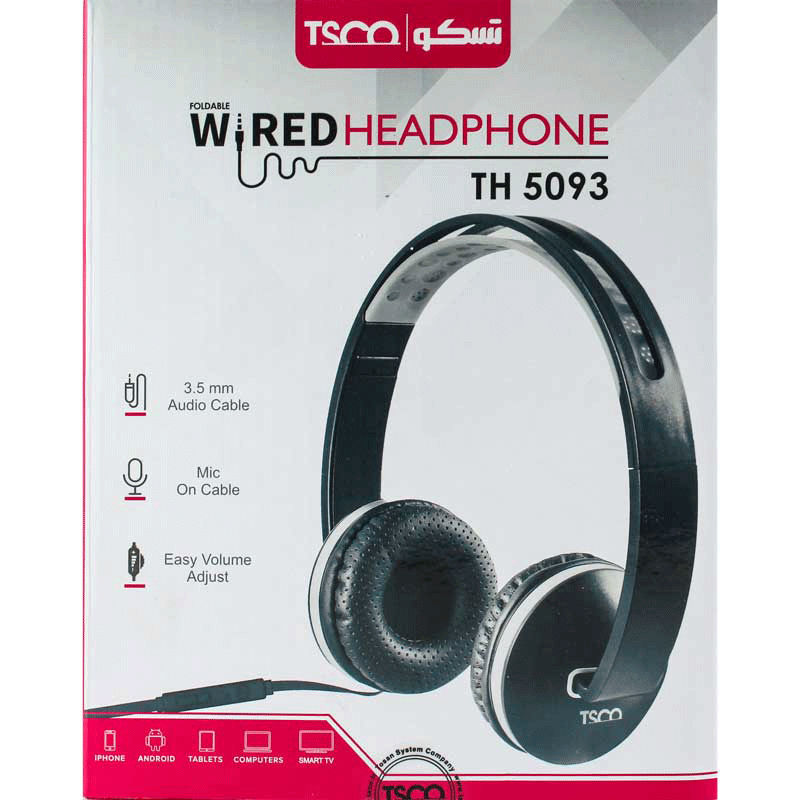 HEADPHONE TSCO TH 5093 هدفون سیم‌دار — تصویر ۳