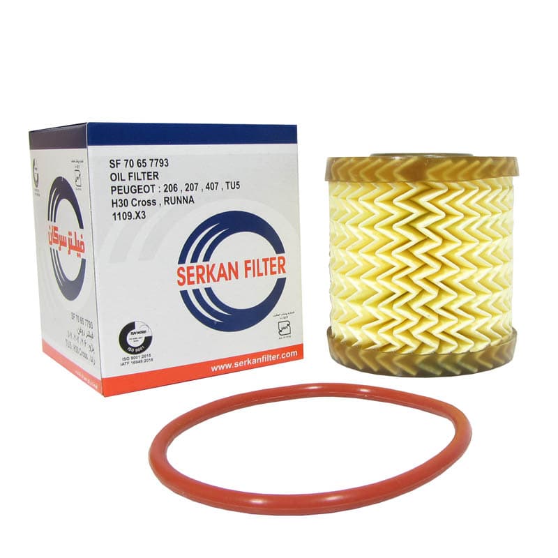 فیلتر روغن پژو 206 از سال 85 به بعد (کوتاه) سرکان