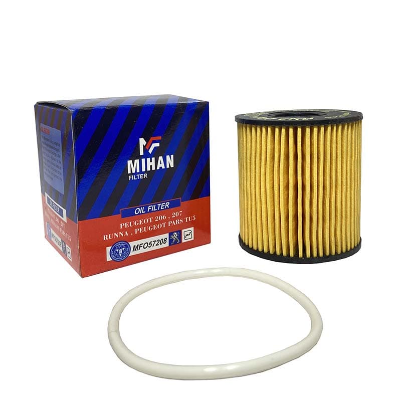 فیلتر روغن پژو 206 از سال 85 به بعد (کوتاه) میهن فیلتر