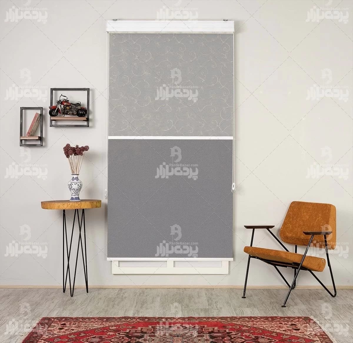 پرده دو مکانیزم تک سایز BSMC 2347-V02