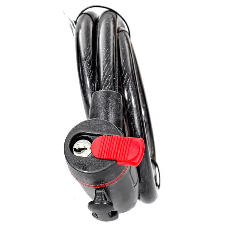 قفل کابلی دوچرخه وایب مدل 1000c12 سایز 12x1200mm مشکی Vibe Bicycle Cable Lock 1000c12 — تصویر ۲