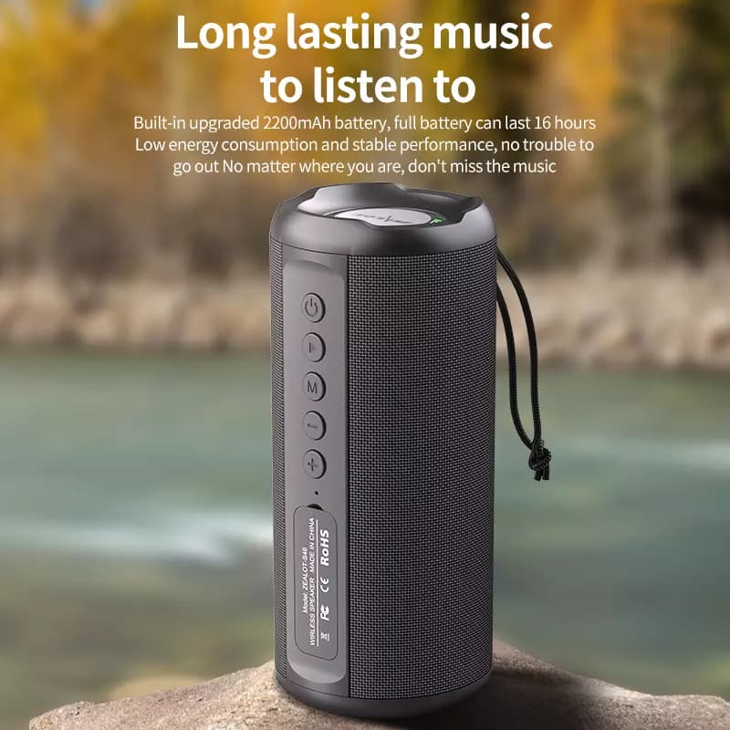 اسپیکر بلوتوثی قابل حمل زیلوت مدل Zealot s46 — تصویر ۵