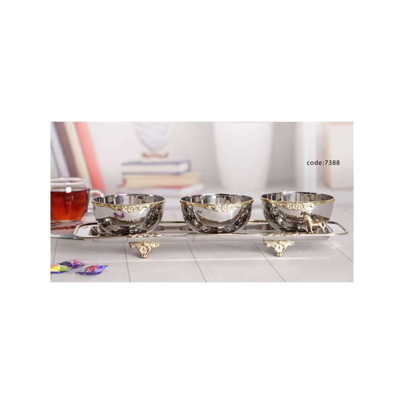 اردوخوری استیل برنج اسب 7388
