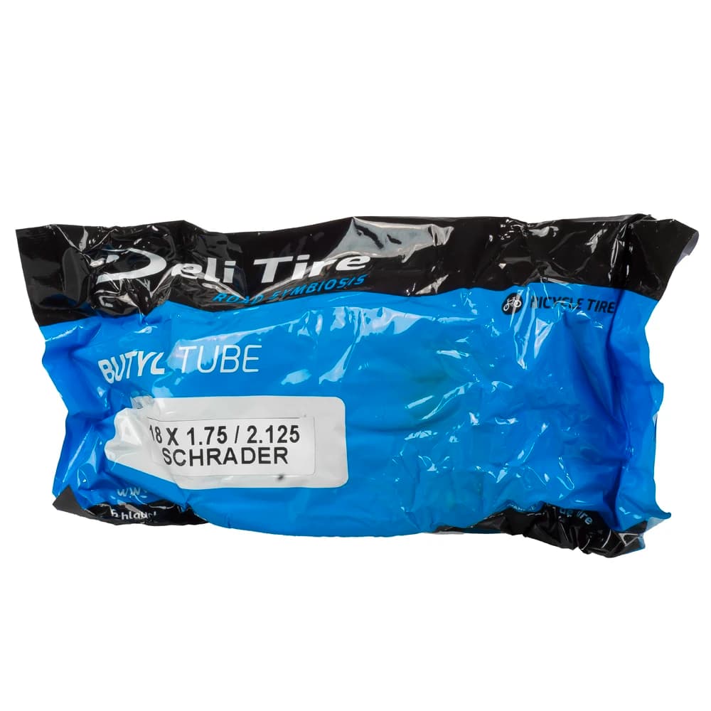 تیوپ دوچرخه DELI TIRE سایز 1.75/18×2.125 والف موتوری ساخت اندونزی — تصویر ۲