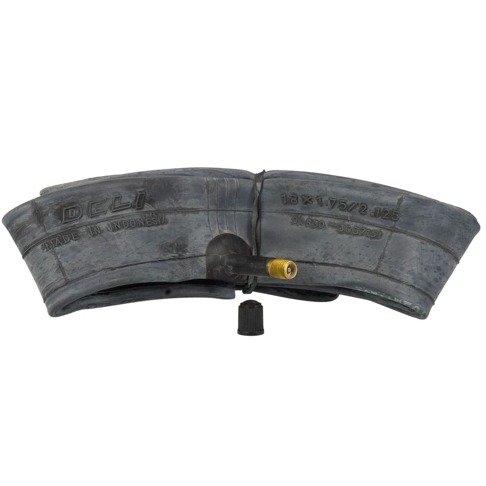 تیوپ دوچرخه DELI TIRE سایز 1.75/18×2.125 والف موتوری ساخت اندونزی