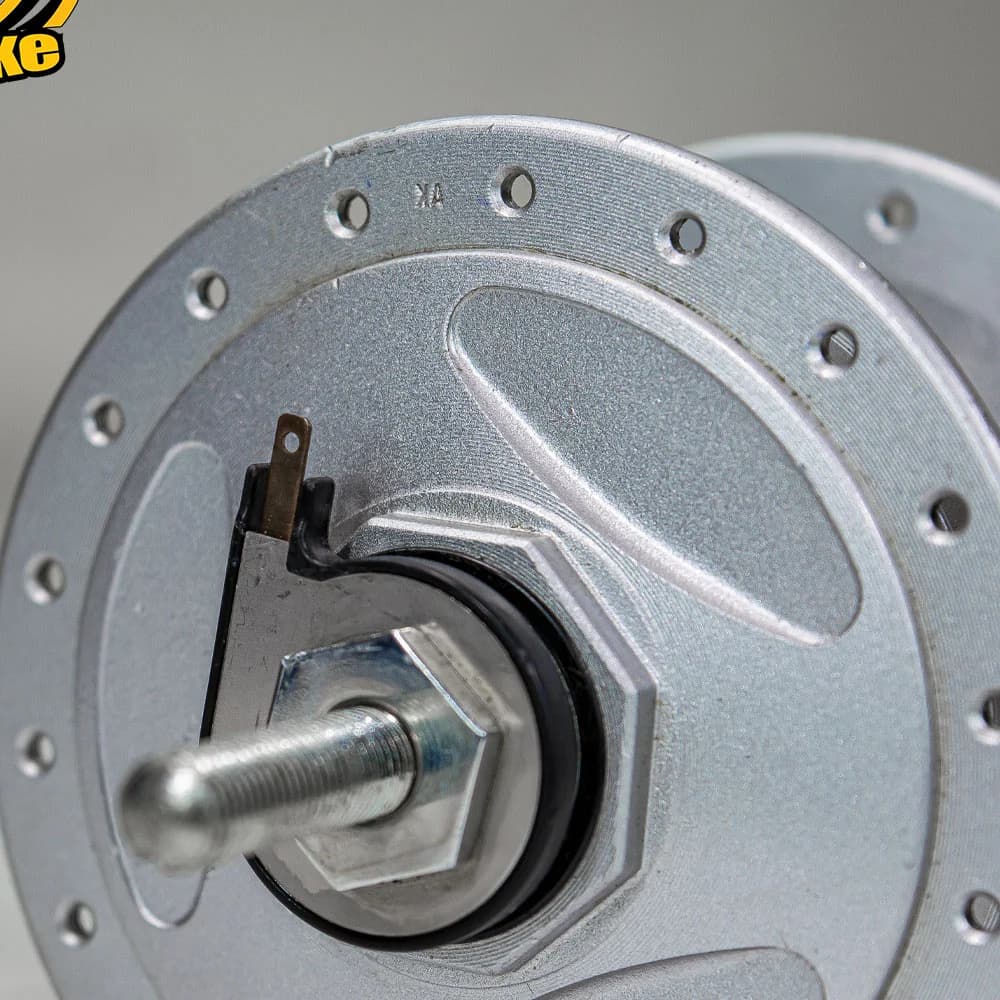 توپی جلو دوچرخه Shimano NEXUS HB-NX20 شیمانو مدل نکسوز 36 سوراخ دینامی کد NX20 ساخت ژاپن dyno front hub 6v – 2.4w generator 36H Japan — تصویر ۴