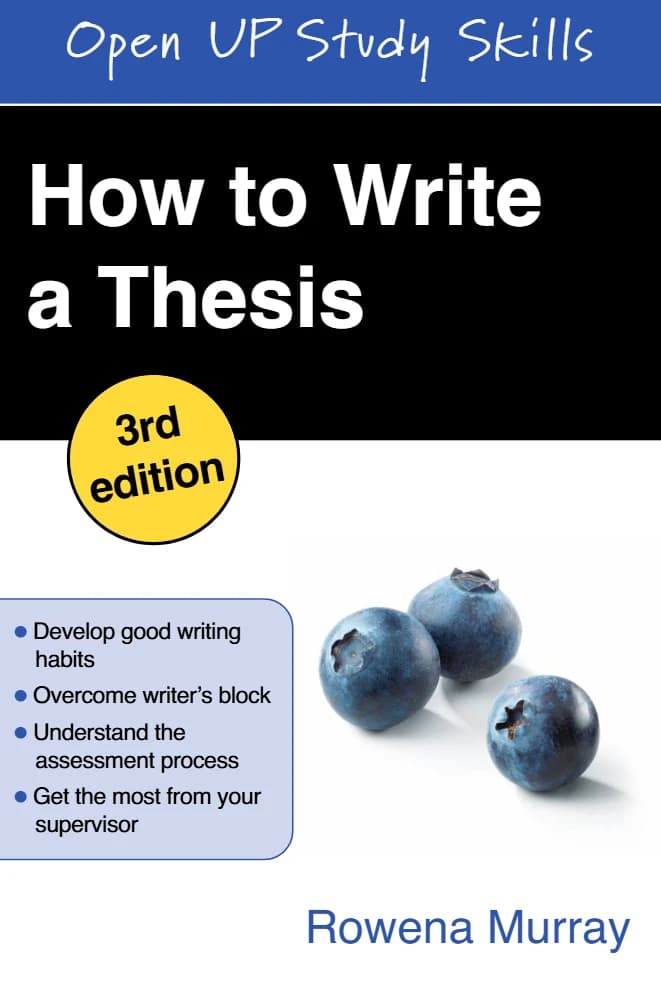 کتاب How to Write a Thesis (چگونه یک پایان‌نامه بنویسیم) نسخه انگلیسی PDF | روونا موری