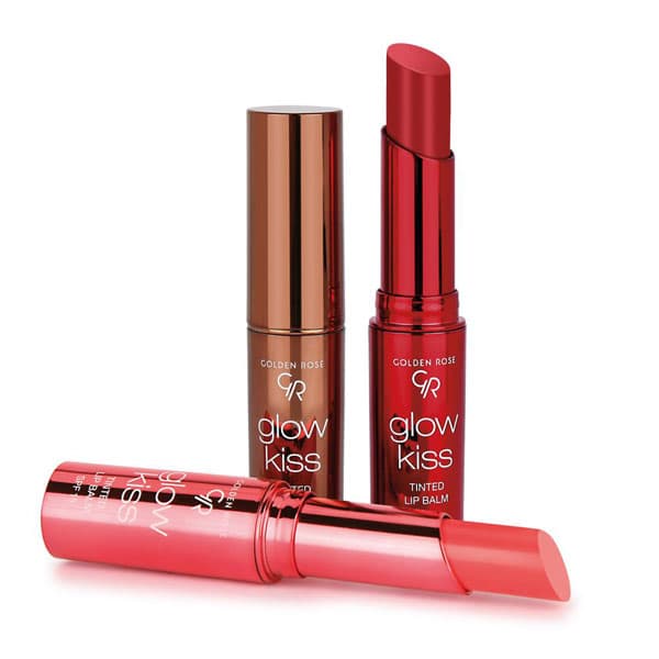 بالم لب تینت گلدن رز مدل Glow Kiss با SPF15 رنگ Peach Shake شماره 04 — تصویر ۴