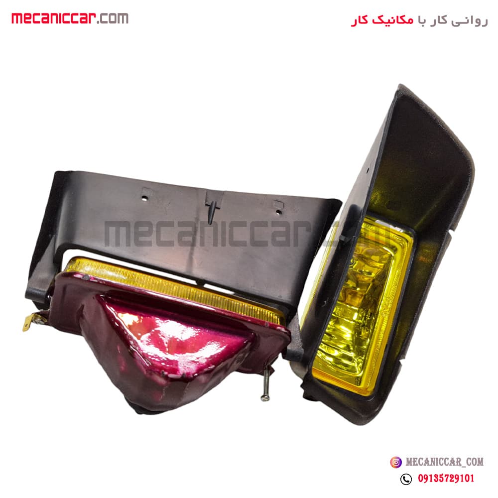 چراغ مه شکن (پرژکتور) جلو پژو 405 زرد هلا — تصویر ۴