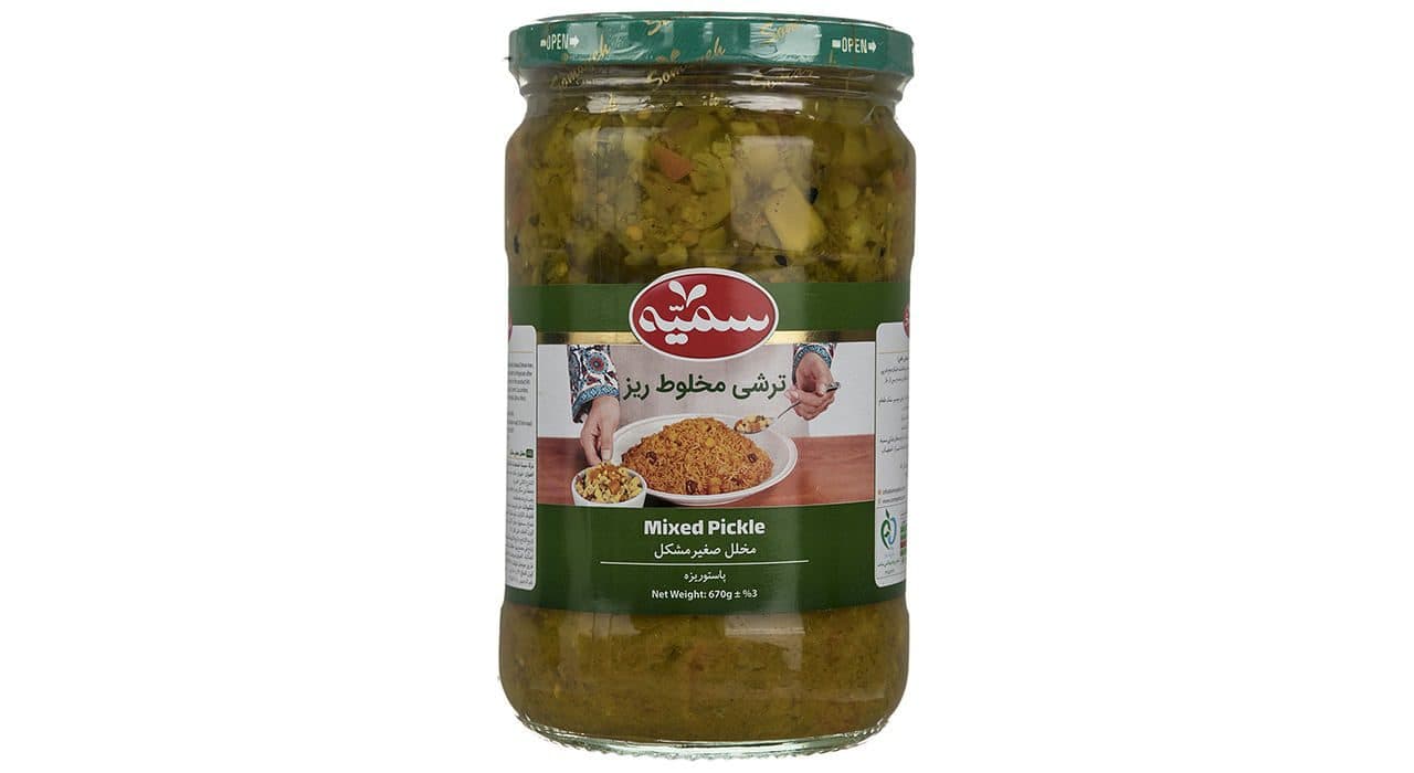 ترشی مخلوط درشت سمیه 680 گرم