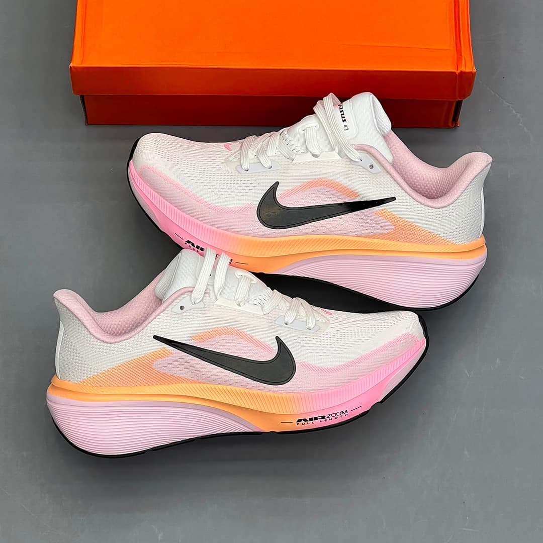 کفش کتونی نایک ایر زوم پگاسوس صورتی سفید نارنجی Nike Air Zoom Pegasus 42