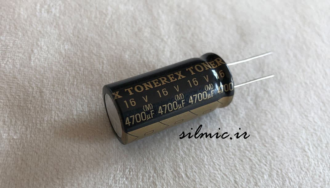 خازن های گرید 4700 میکرو فاراد 16 ولت صوتی النا سری TONEREX ROB