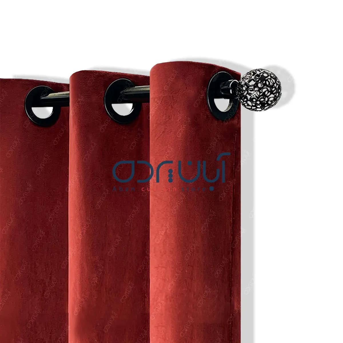 پرده مخمل کالیفرنیا زرشکی