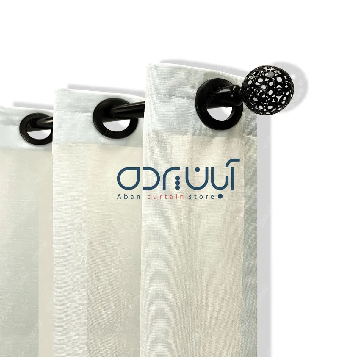 پرده حریر کتان بافت نباتی