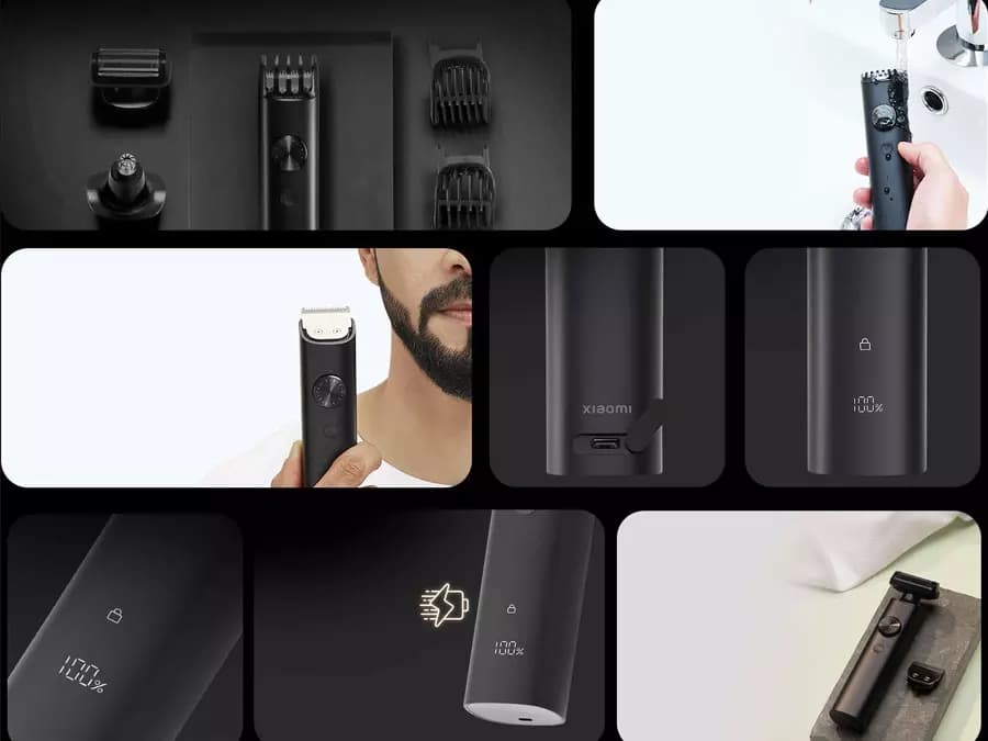 ماشین اصلاح سر ، صورت و بدن شارژی شیائومی مدل Xiaomi Grooming Kit Pro همراه با کیت اصلاح — تصویر ۳
