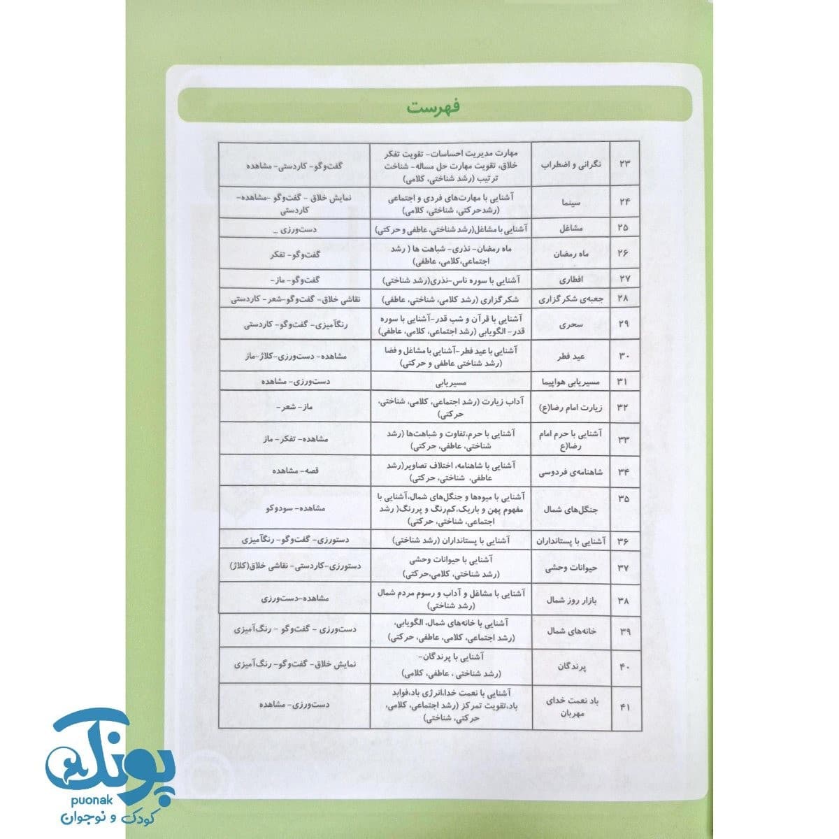 کتاب شکوفه های نور ۳ ویژه مهد کودک — تصویر ۴