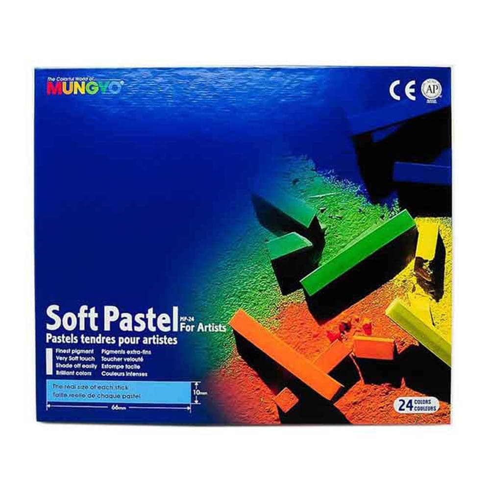 پاستل گچی 24 رنگ کامل کد MP-24 مونگیو