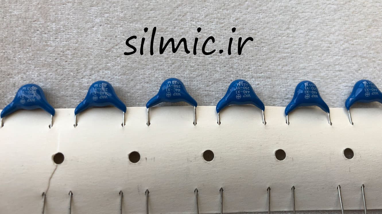 خازن سرامیکی 330 پیکو فاراد 440 ولت ac در کلاس X1 ,Y1 ساخت DRALORIC آلمان