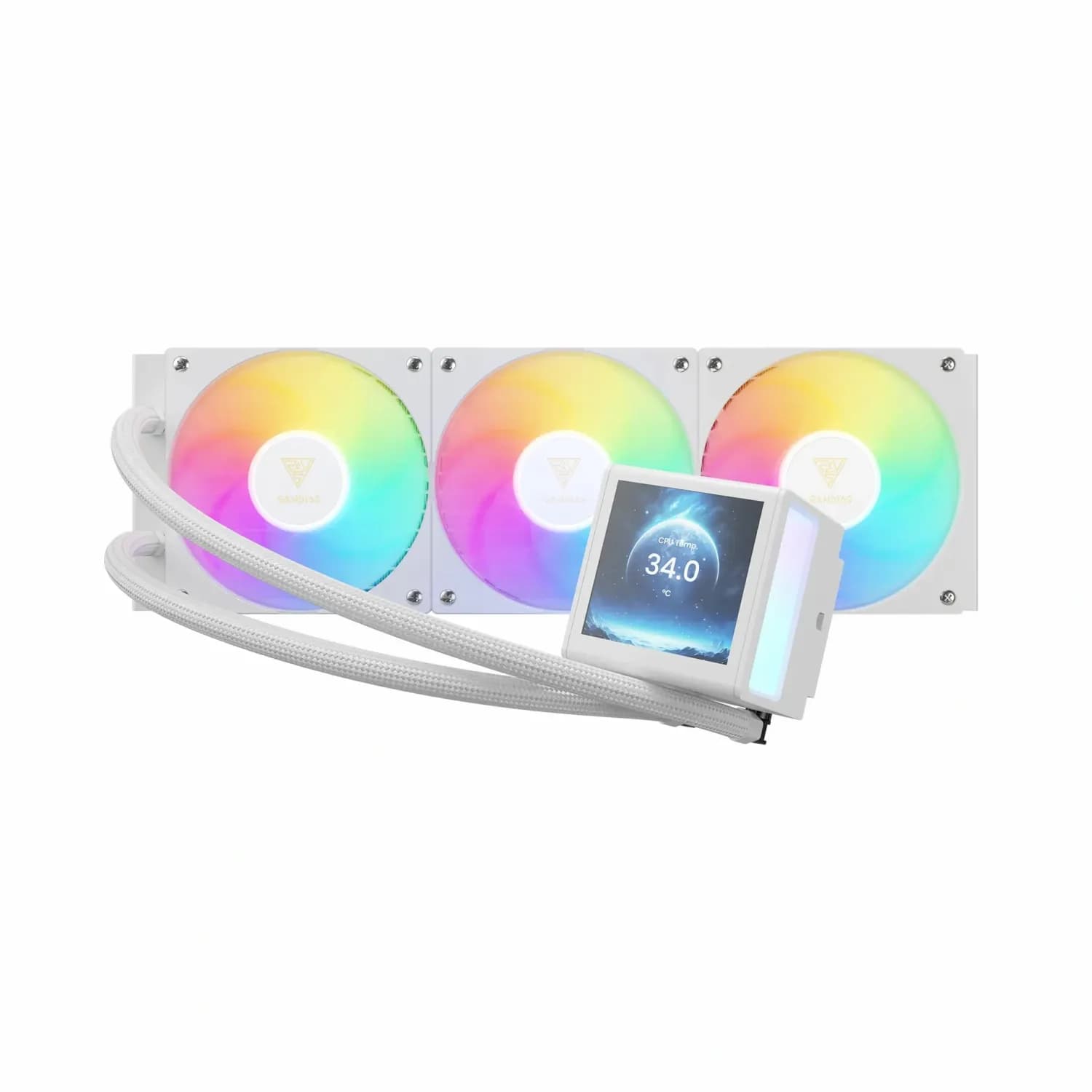 خنک کننده مایع پردازنده گیم دیاس مدل CHIONE P5-360 WH — تصویر ۳