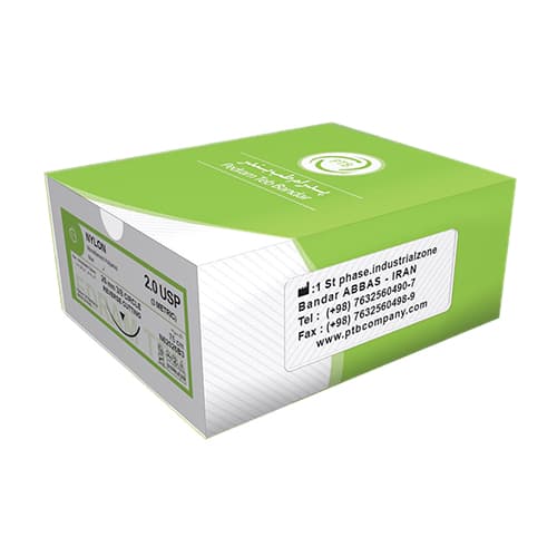نخ بخیه نایلون 4/0 ریورس‌کات پدرام طب Nylon بسته 12 عددی