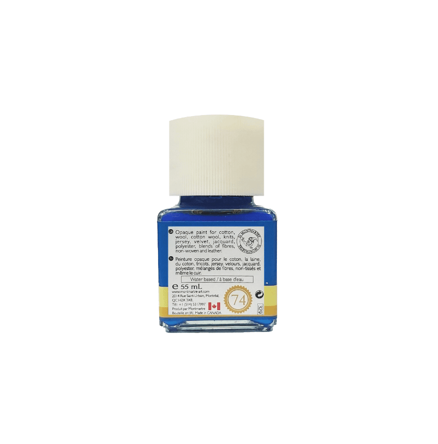 رنگ پارچه مونمارت Pearl blue کد 74 — تصویر ۳