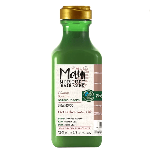 شامپو مائوئی مدل BAMBO FIBERS مناسب موهای نازک و ضعیف MAUI VOLUME BOOST BAMBOO FIBERS SHAMPOO FOR FINE HAIR
