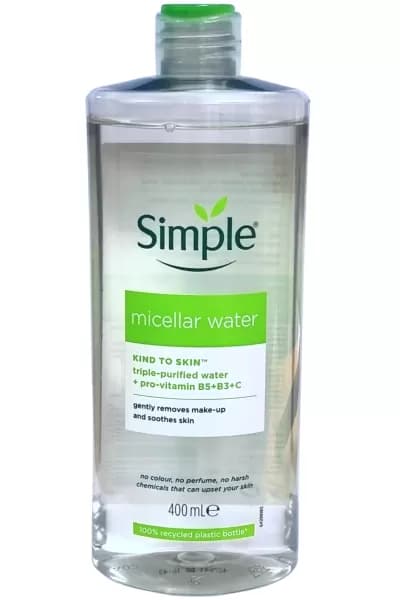 میسلار واتر سیمپل مدل Kind To Skin حجم 400 میل simple