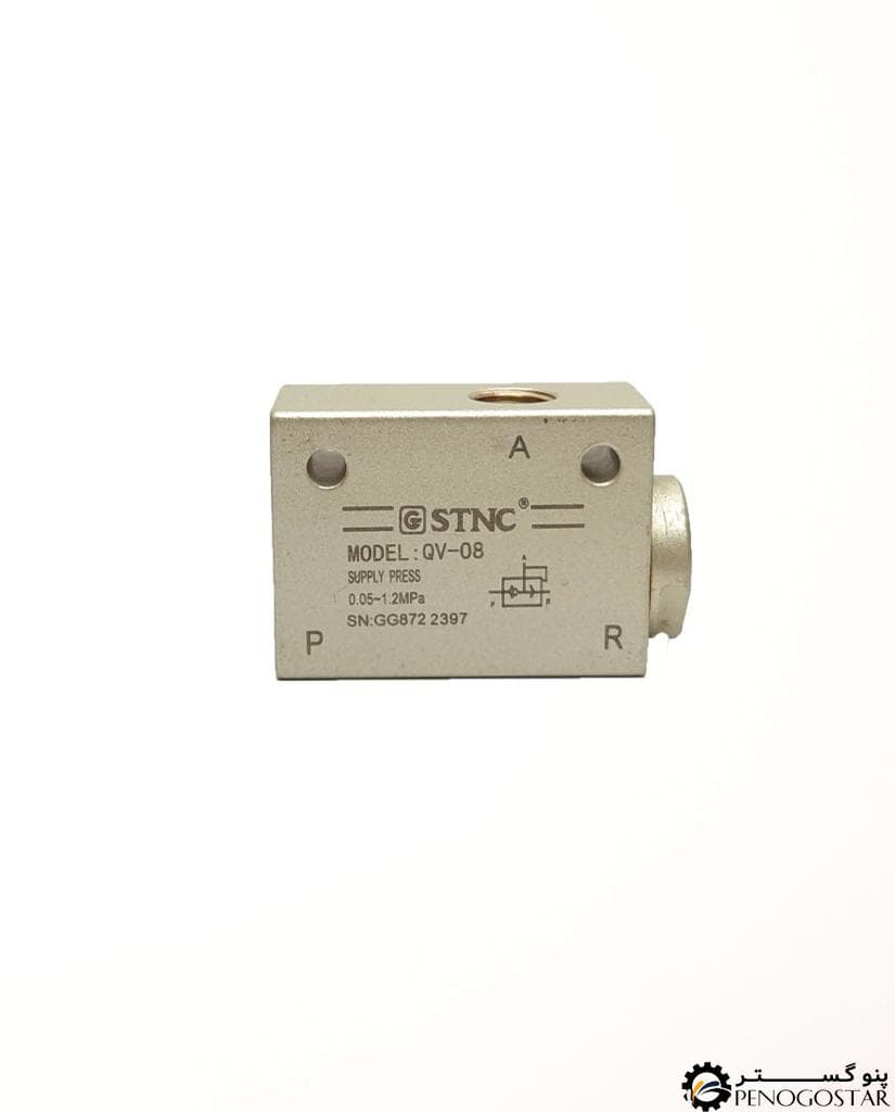 تخلیه سریع کتابی پنوماتیک سایز 1/4 اس تی ان سی QV-04 (STNC) — تصویر ۲