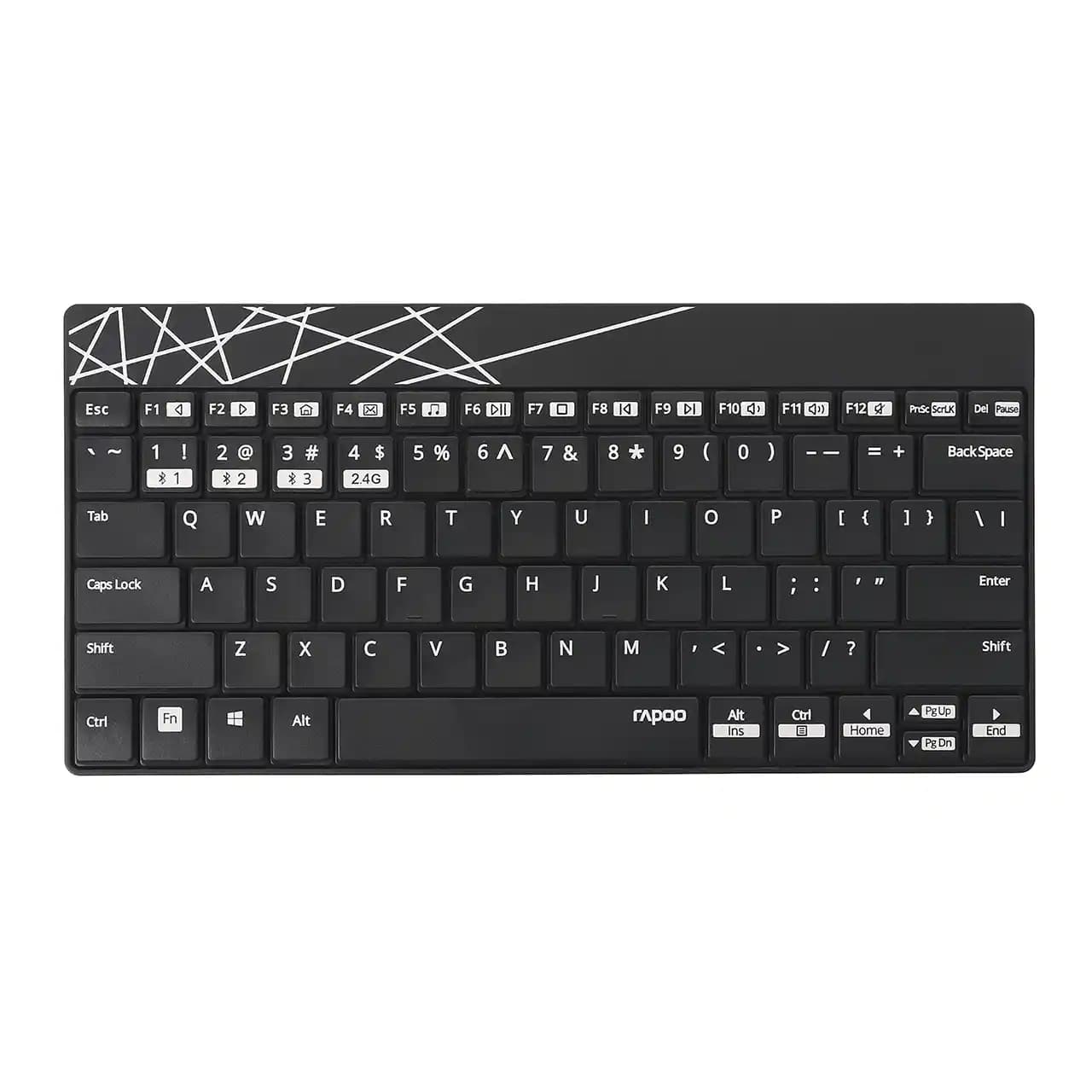 مینی کیبورد و ماوس بی سیم رپو مدل 8000M — تصویر ۳