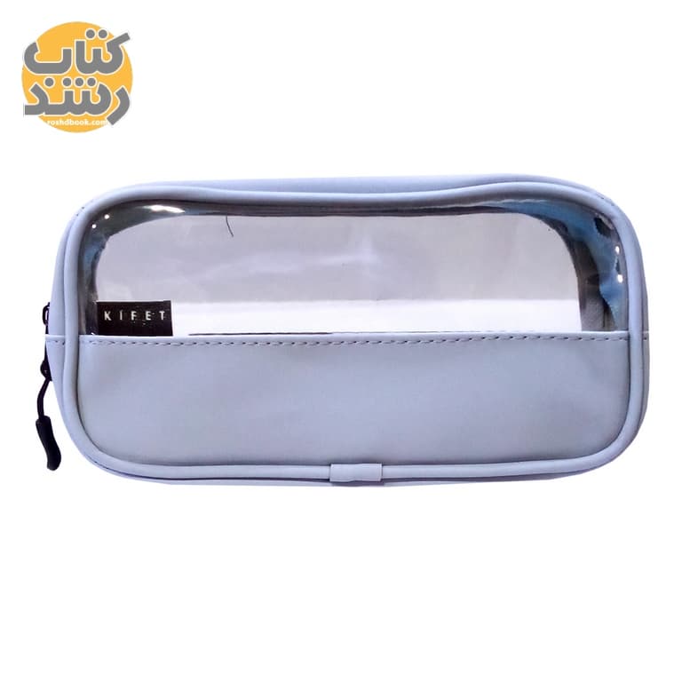 جامدادی تک زیپ نیمه طلق شفاف کیفت KIFET — تصویر ۳