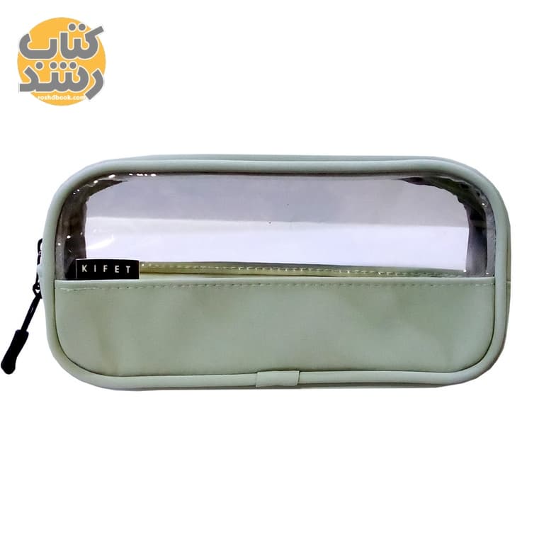 جامدادی تک زیپ نیمه طلق شفاف کیفت KIFET — تصویر ۴