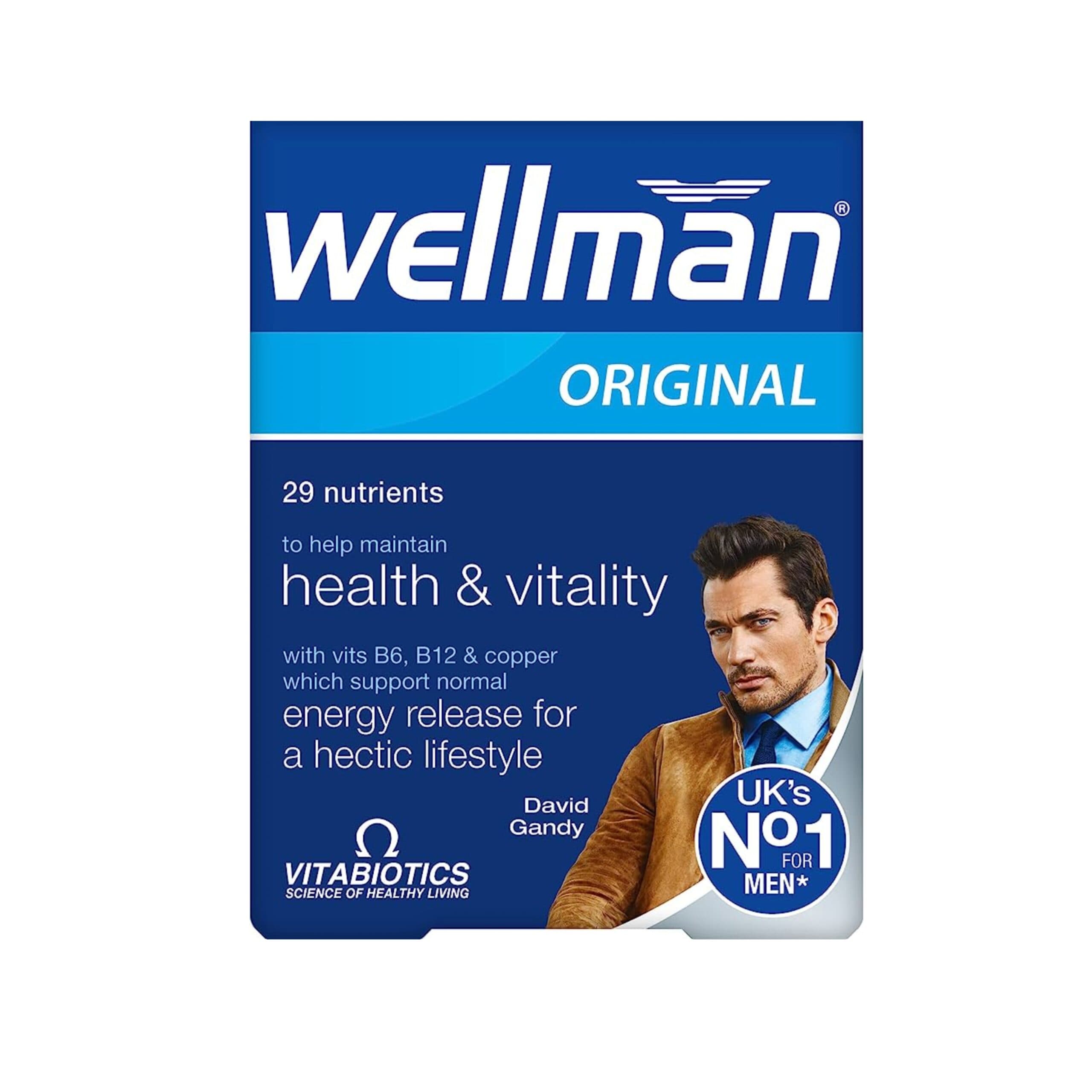 کپسول ول من اورجینال ویتابیوتیکس مخصوص آقایان ۳۰عددی Wellman