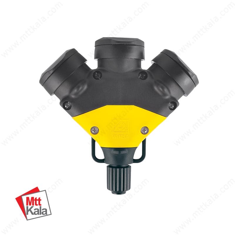 پریز سیار لاستیکی سه خانه (ورودی تکفاز) پارسا کد S125
