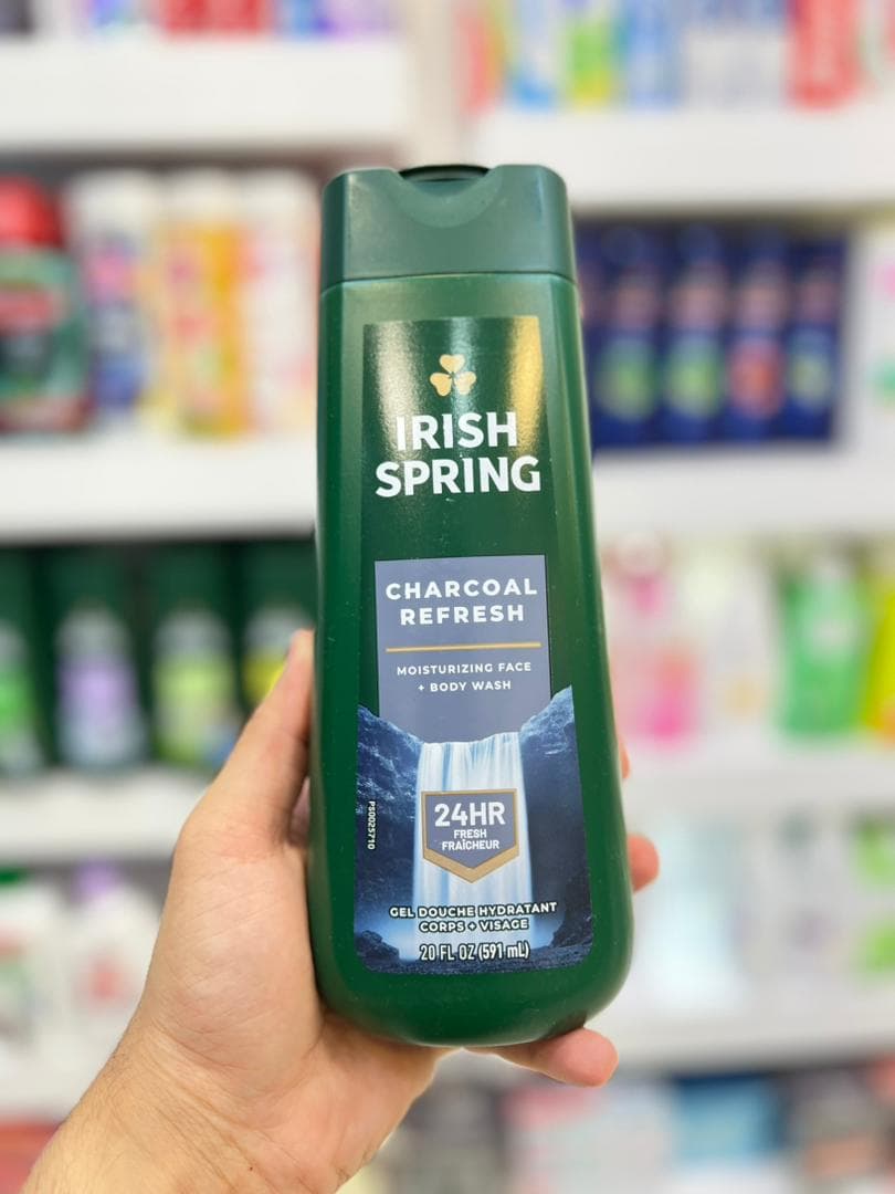 شامپو بدن و صورت آیریش اسپرینگ مدل CHARCOAL REFRESH حجم 591 میل — تصویر ۲