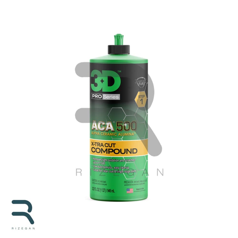 پولیش بدنه فوق زبر برند 3D مدل ACA 500 X-Tra Cut Compound حجم ۱ لیتر