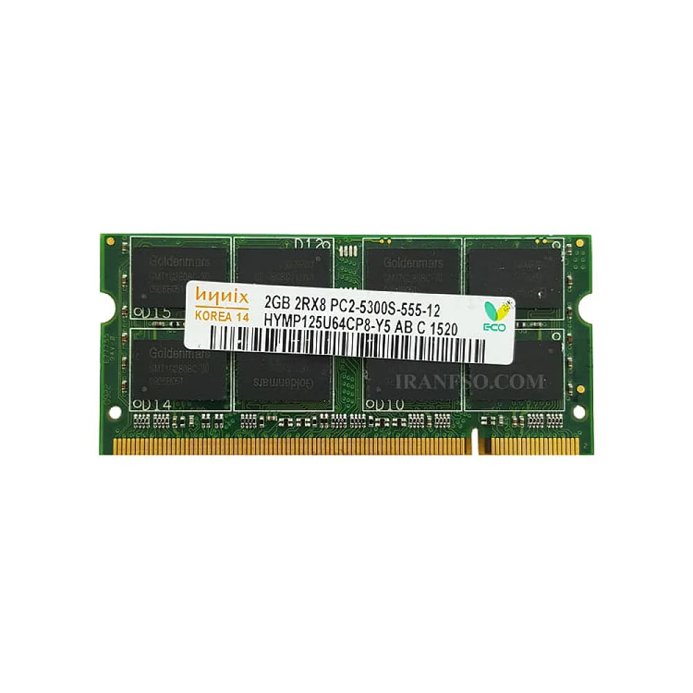 رم لپ تاپ 2 گیگ سامسونگ DDR2 800-6400 MHZ 1.8V سه ماه گارانتی — تصویر ۲